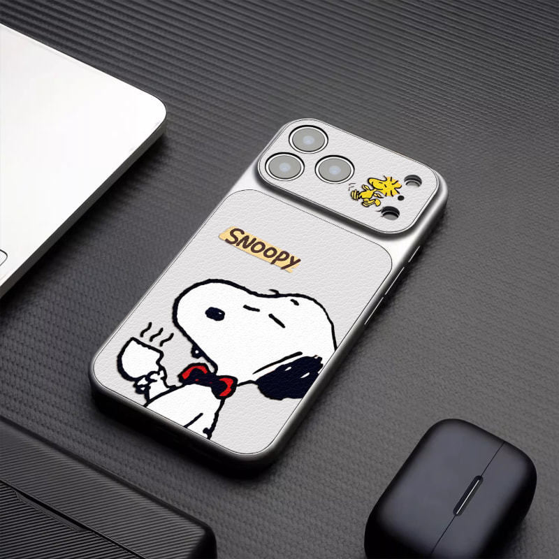 史努比 Snoopy 高端皮紋手機殼｜MagSafe磁吸防摔保護套
