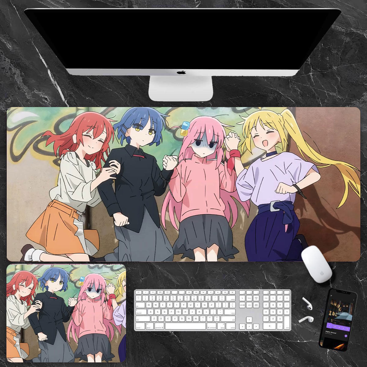 孤獨搖滾 主題桌墊 布質滑鼠墊