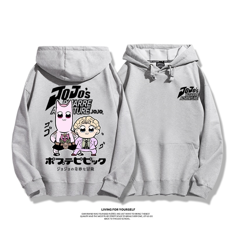 jojo吉良吉影聯動pop子和pipi美新款 親子情侶男女連帽衛衣