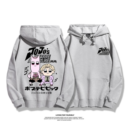 jojo吉良吉影聯動pop子和pipi美新款 親子情侶男女連帽衛衣