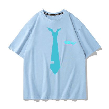 初音未來 2026親子情侶男女同款 印花短袖T恤