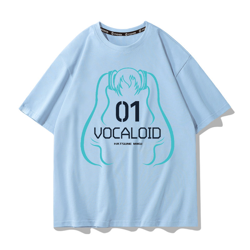 初音未來 2026親子情侶男女同款 印花短袖T恤