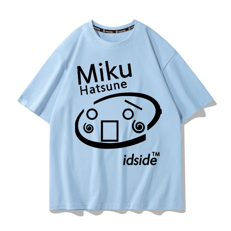 初音未來 2026親子情侶男女同款 印花短袖T恤
