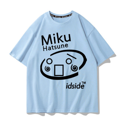 初音未來 2026親子情侶男女同款 印花短袖T恤