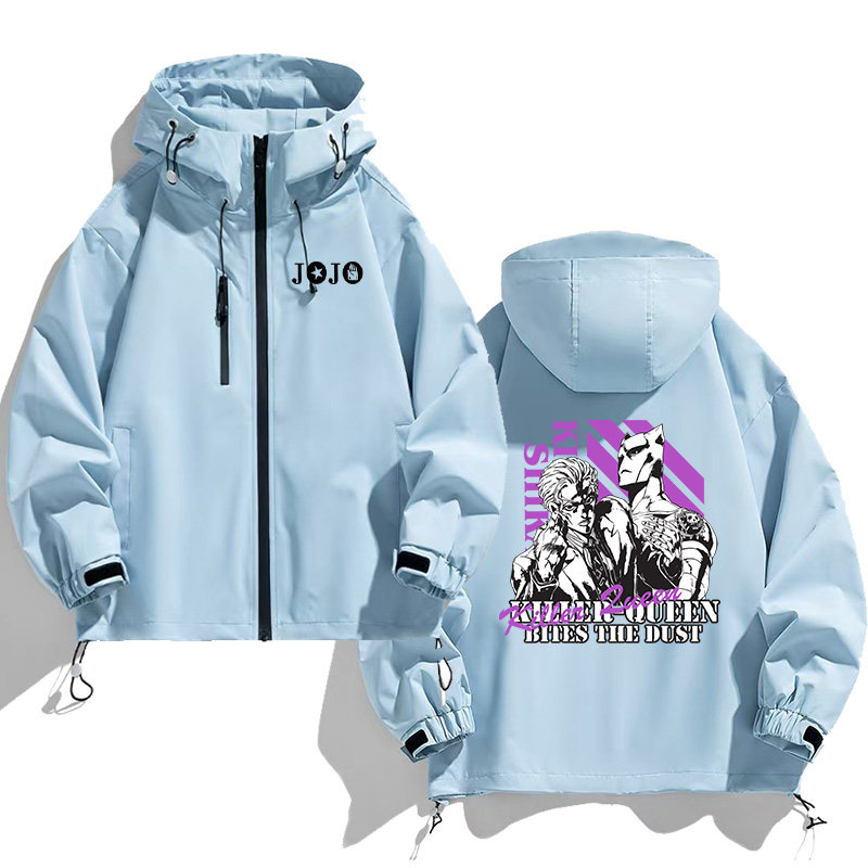JOJO的奇妙冒險周邊 男女同款秋冬衝鋒衣