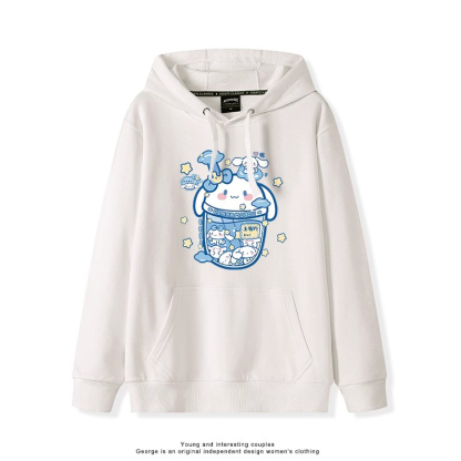 大耳朵狗新款 親子情侶男女連帽衛衣