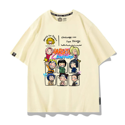 火影忍者 2026親子情侶男女同款 印花短袖T恤