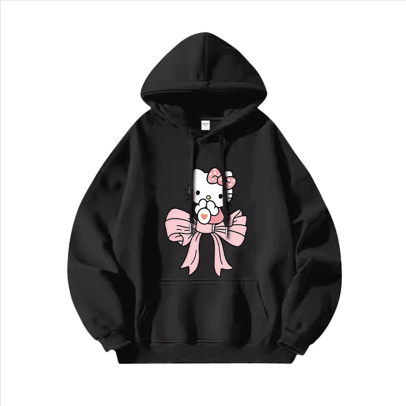 Hello Kitty凱蒂貓新款 親子情侶男女連帽衛衣