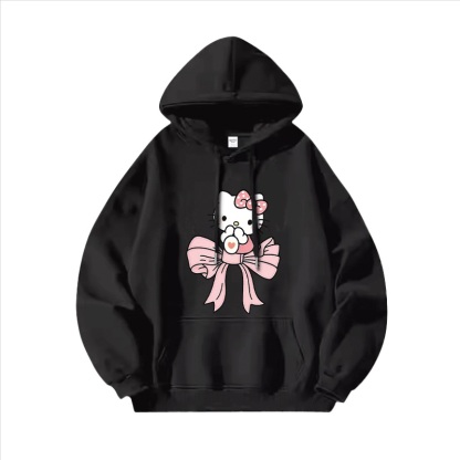 Hello Kitty凱蒂貓新款 親子情侶男女連帽衛衣