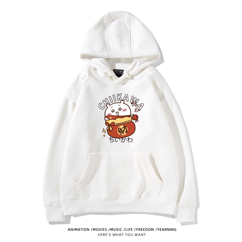 新年chiikawa 2026秋冬新款親子情侶裝 圓領長袖/連帽衛衣