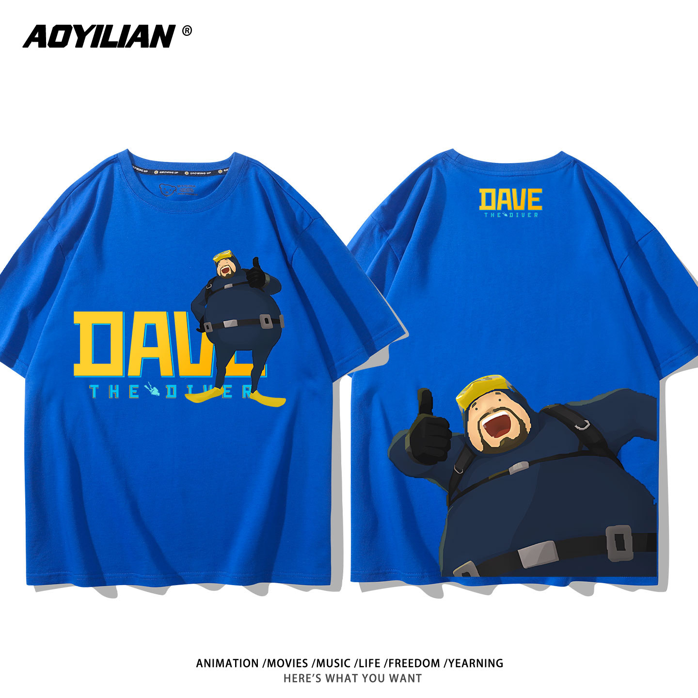 潛水員戴夫周邊 印花短袖T恤