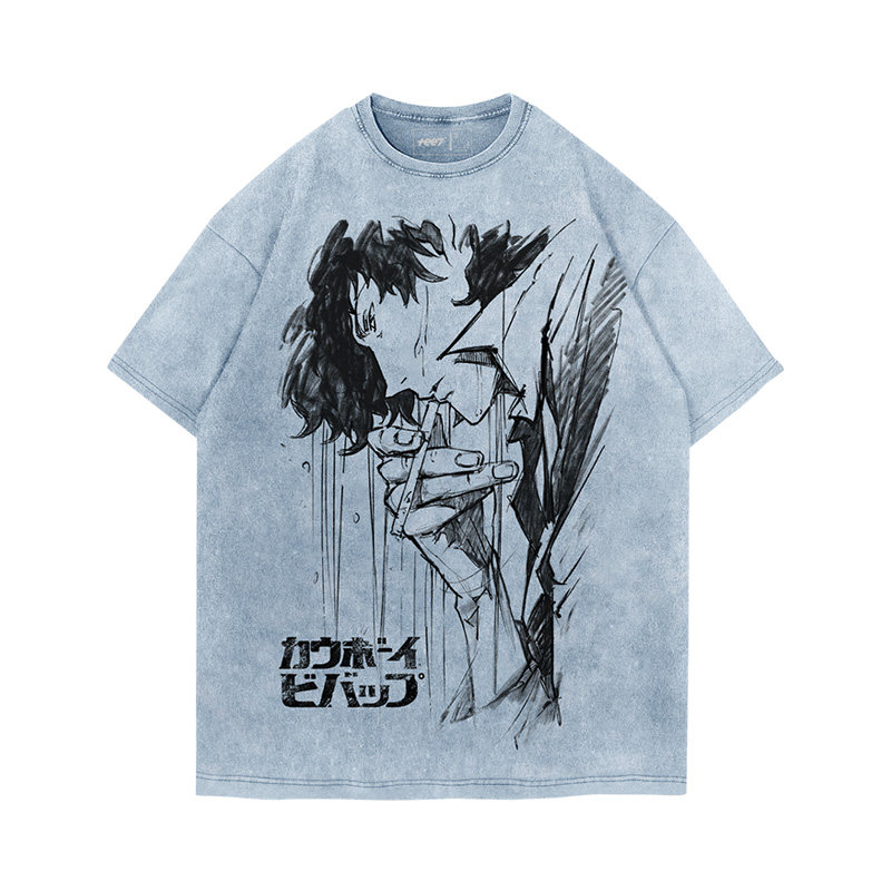 Cowboy星際牛仔水洗做舊 2026親子情侶男女同款 印花水洗短袖