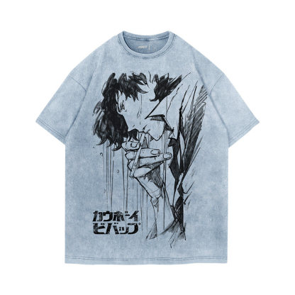 Cowboy星際牛仔水洗做舊 2026親子情侶男女同款 印花水洗短袖