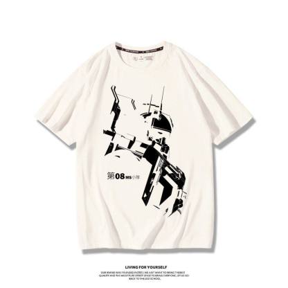 機動戰士高達 2026親子情侶男女同款 印花短袖T恤