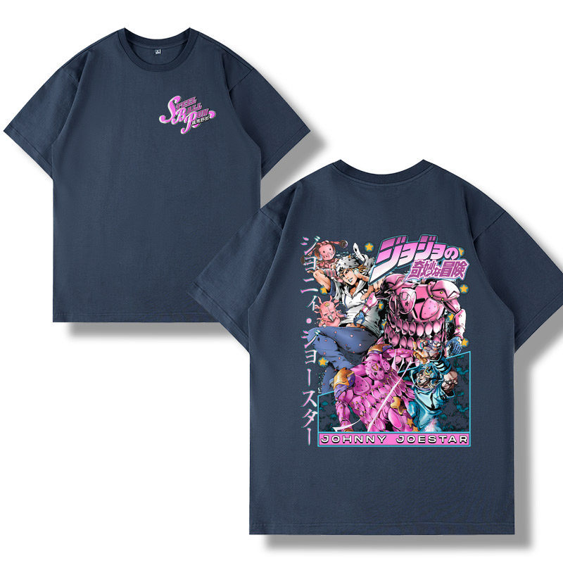 飆馬野郎jojo的奇妙冒險 2026親子情侶男女同款 印花短袖T恤