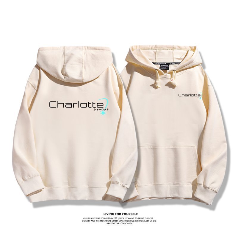 Charlotte友利奈緒 親子情侶男女連帽衛衣