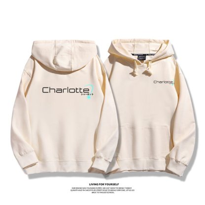 Charlotte友利奈緒 親子情侶男女連帽衛衣