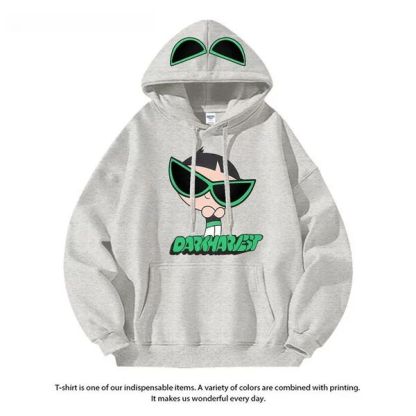 飛天小女警新款 親子情侶男女連帽衛衣