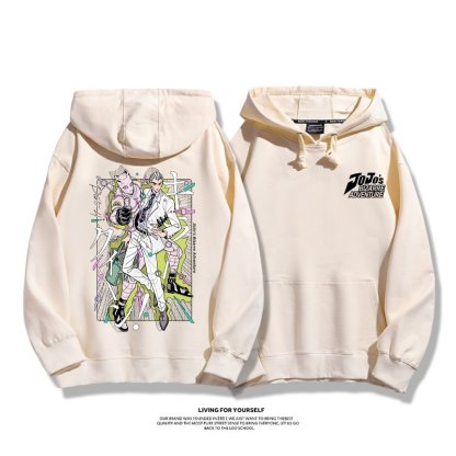 jojo的奇妙冒險 親子情侶男女連帽衛衣