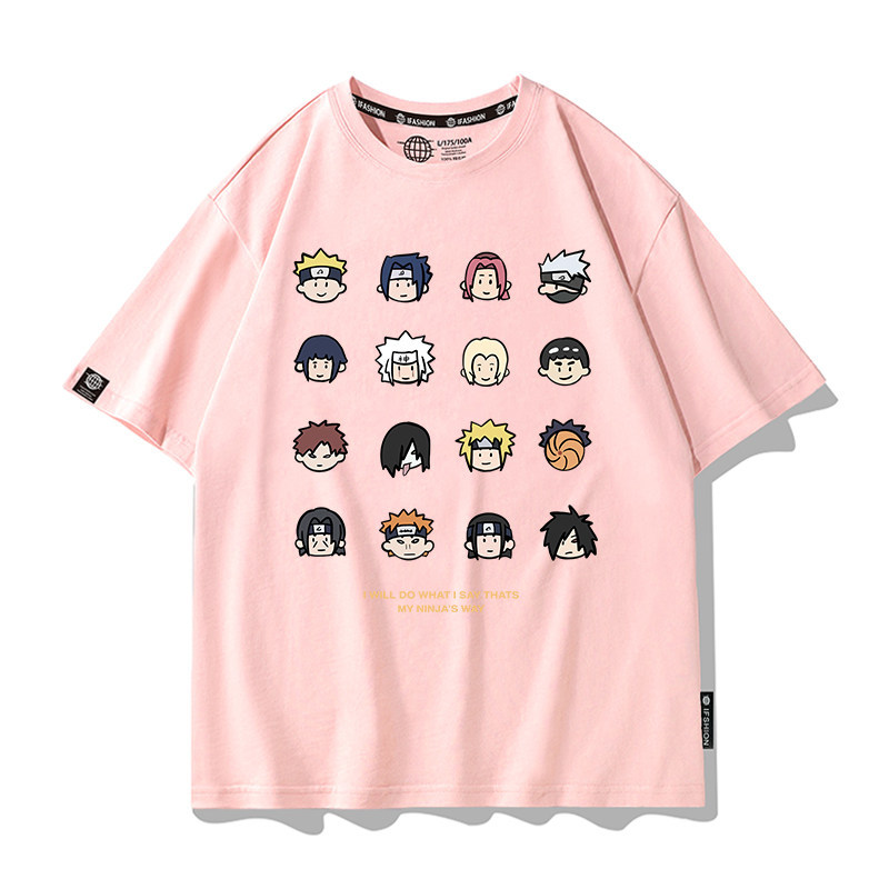 火影忍者 2026親子情侶男女同款 印花短袖T恤