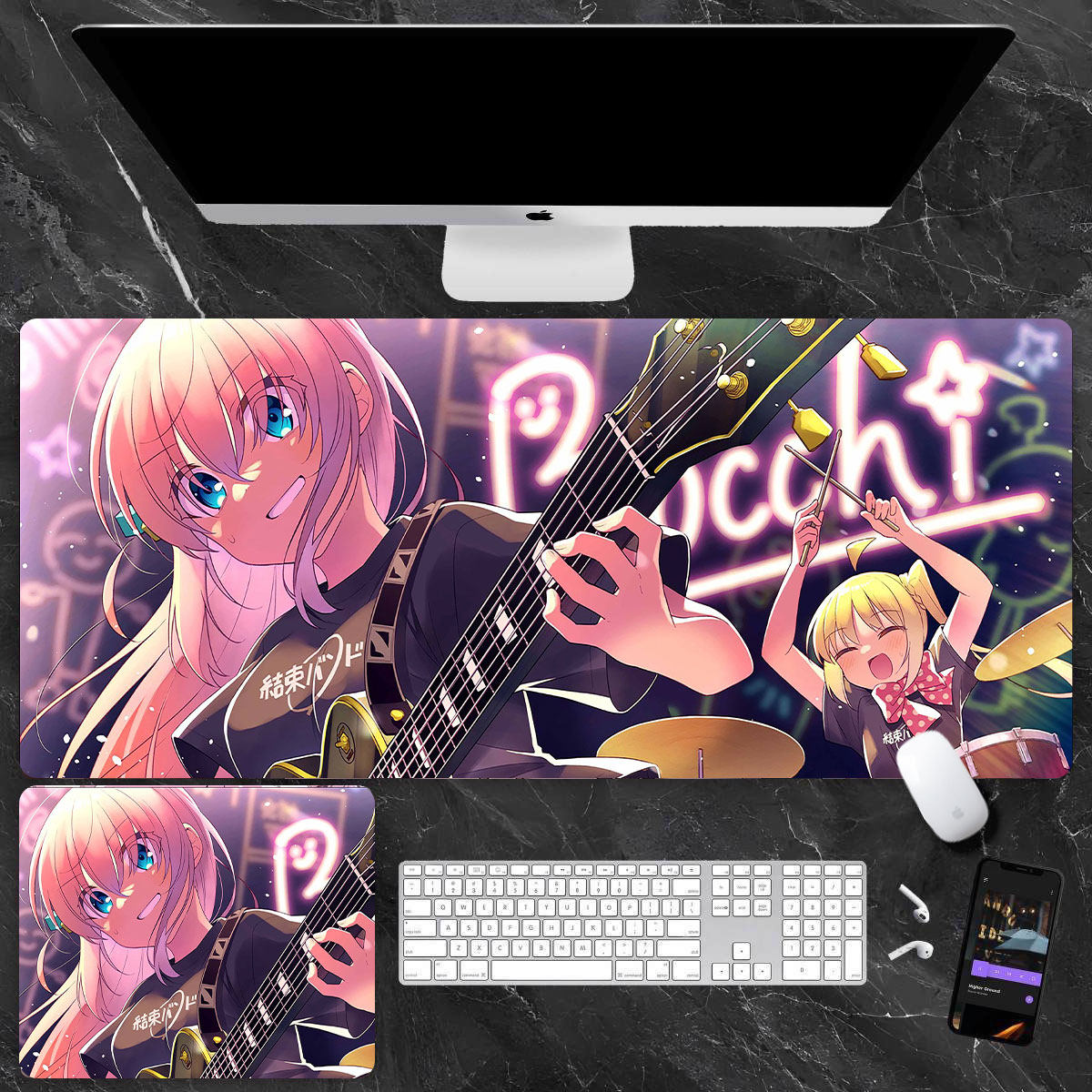 孤獨搖滾 主題桌墊 布質滑鼠墊