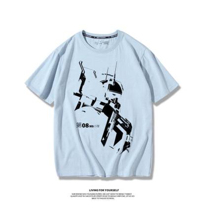 機動戰士高達 2026親子情侶男女同款 印花短袖T恤