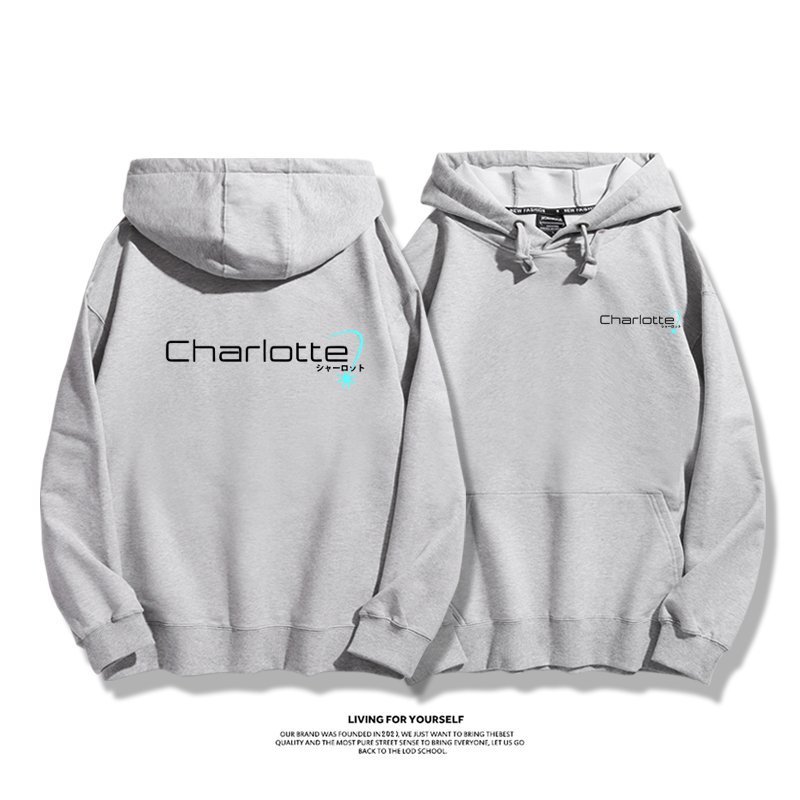 Charlotte友利奈緒 親子情侶男女連帽衛衣