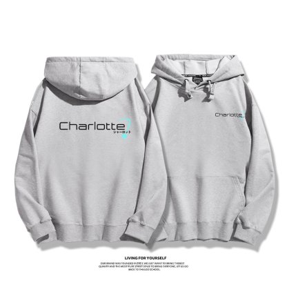 Charlotte友利奈緒 親子情侶男女連帽衛衣