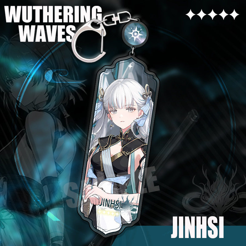 鳴潮 角色精選長條壓克力鑰匙扣 贊妮 / 坎特雷拉 / 卡提希婭等挂件