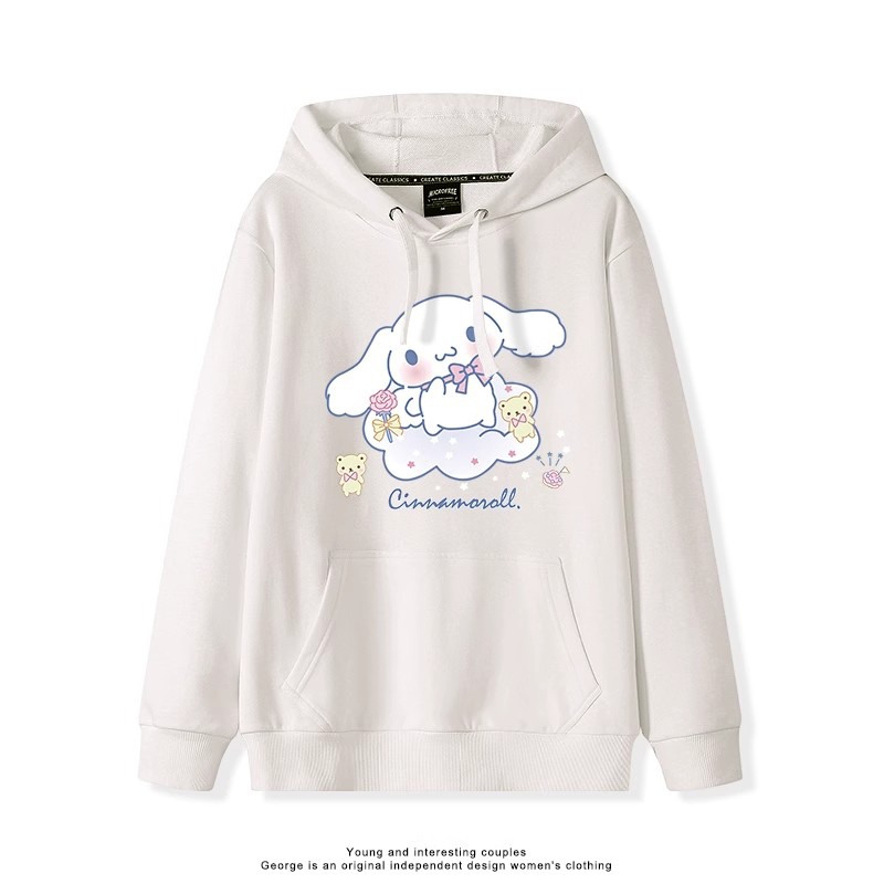 大耳朵狗新款 親子情侶男女連帽衛衣