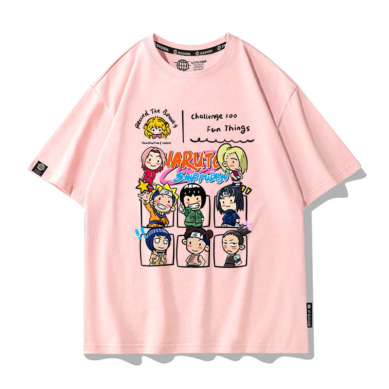 火影忍者 2026親子情侶男女同款 印花短袖T恤