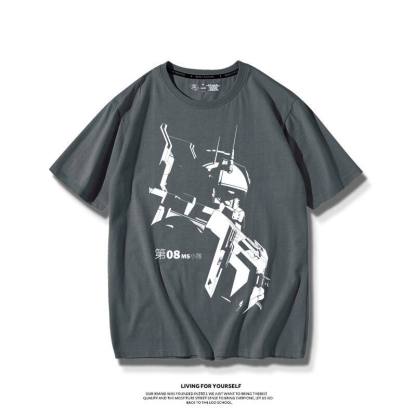 機動戰士高達 2026親子情侶男女同款 印花短袖T恤