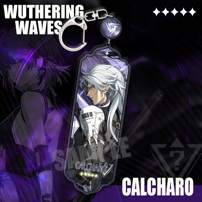 鳴潮 角色精選長條壓克力鑰匙扣 贊妮 / 坎特雷拉 / 卡提希婭等挂件