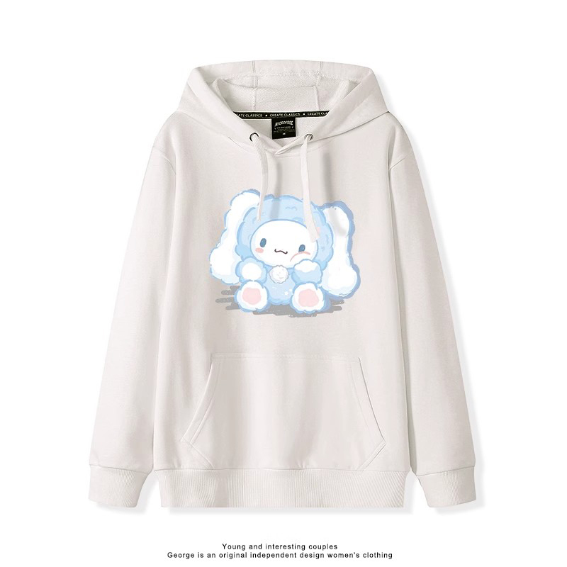 大耳朵狗新款 親子情侶男女連帽衛衣