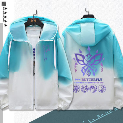 星穹鐵道流螢遐蝶 輕薄透氣漸變防曬衣外套