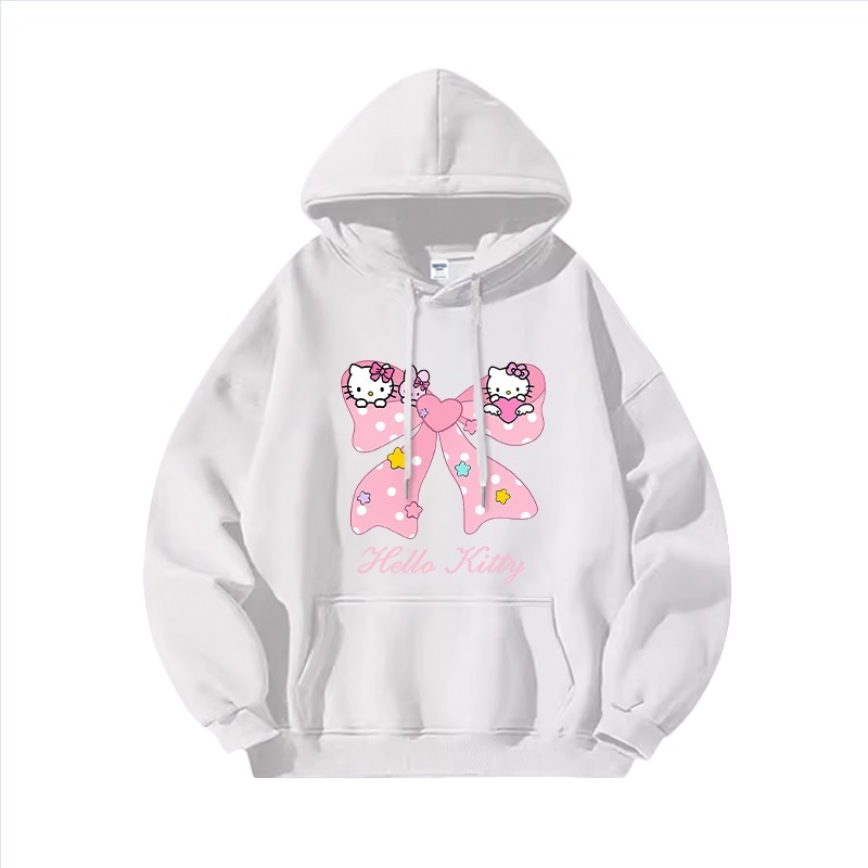 Hello Kitty凱蒂貓新款 親子情侶男女連帽衛衣