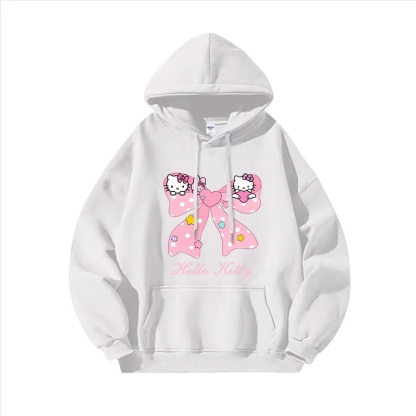 Hello Kitty凱蒂貓新款 親子情侶男女連帽衛衣