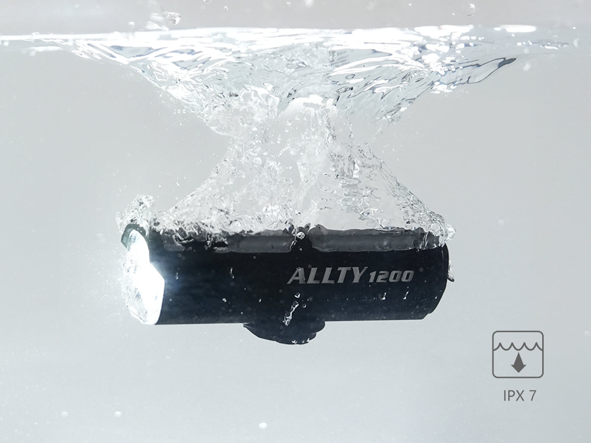 ALLTY 1200 Bike Front Light with IPX7 Waterproof