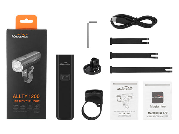 ALLTY 1200 bike front light package list