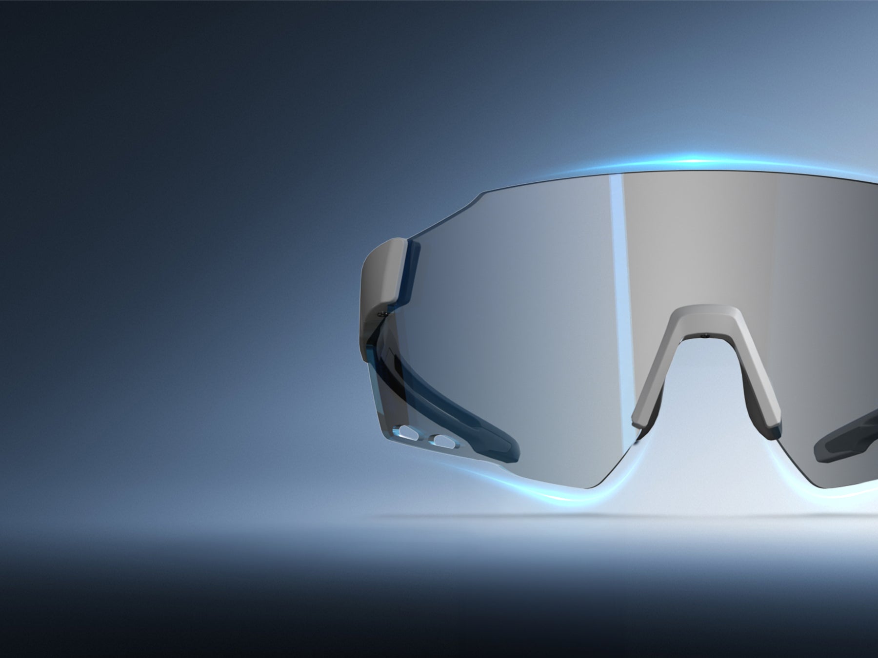 WRAPAROUND RIMLESS LENS