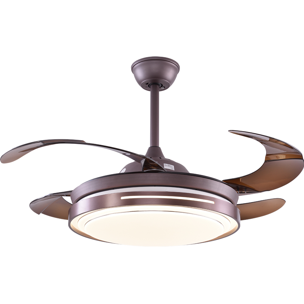 BL-2650 42"/48" 4 Pcs Pc Coffee Modern Indoor Decorative Ceiling Fan