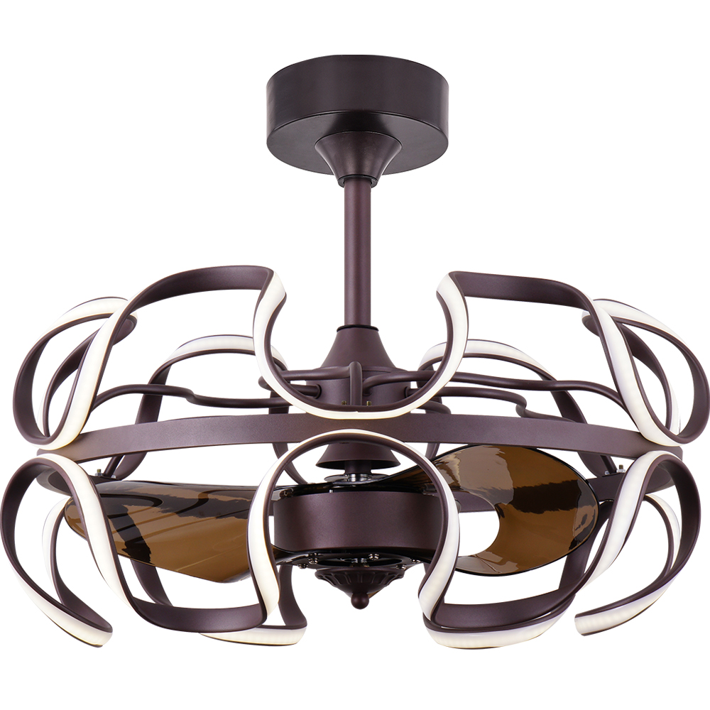 BL-19215 22"  3 Pcs Pc Coffee Remote Control For Ceiling Fan Light