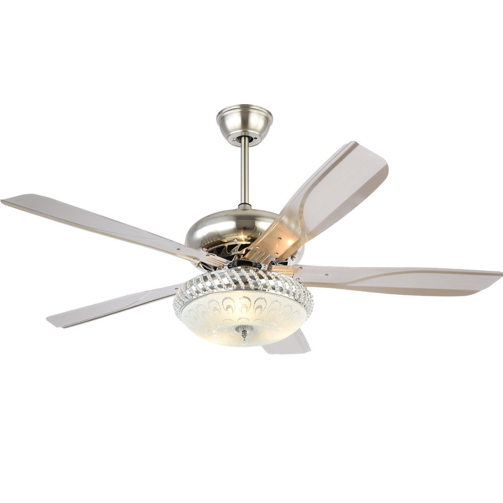 BL-1053 52" Sand nickel color living room ceiling fan with lights