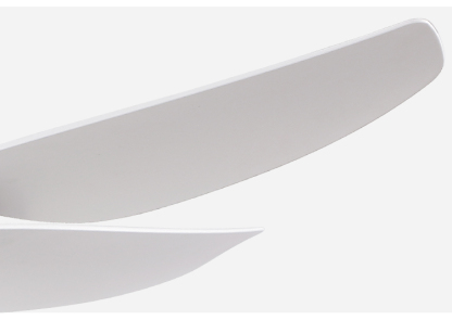 BL-2500 44' 5 Pcs Abs Blue+White Silent Smart Control Ceiling Fan Light