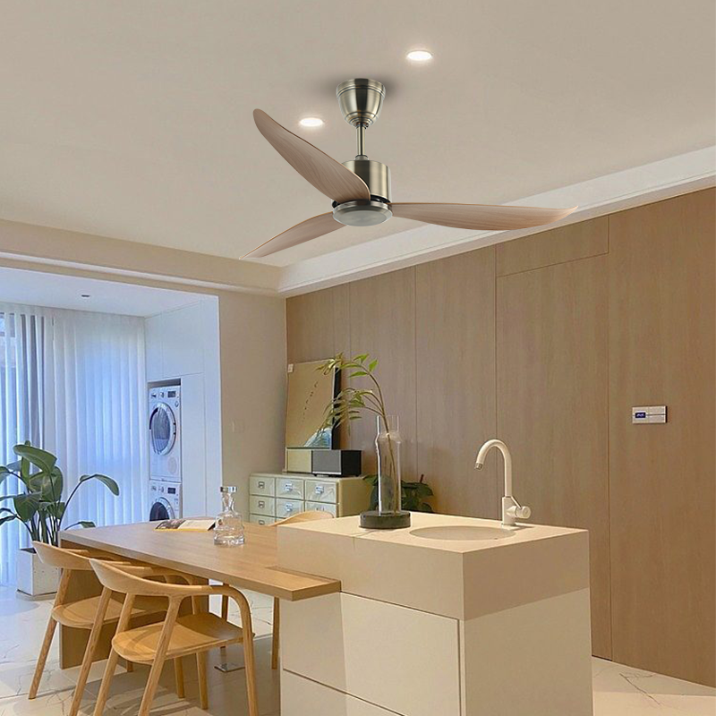 BL-2678 46" 3 Pcs Abs Antique Bronze Remote Control Sitting Room Ceiling Fan Modern