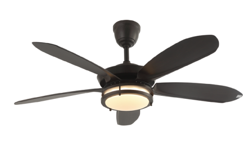 BL-2185 56" 5 Pcs Abs Dark Wood Grain Modern Decorative Ceiling Fan