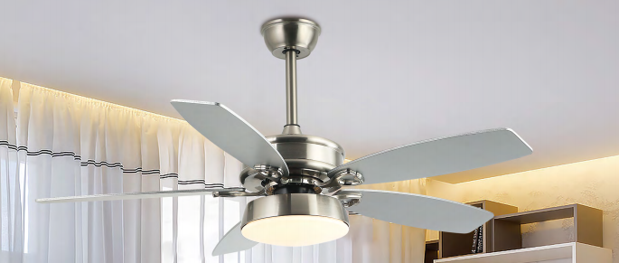 BL-1111 48" Silver 5 pcs composite board zhongshan ceiling fan
