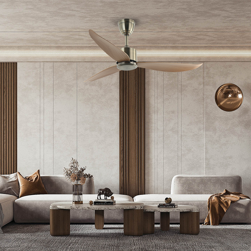 BL-2678 46" 3 Pcs Abs Antique Bronze Remote Control Sitting Room Ceiling Fan Modern