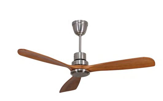 BL-2010 52" 3 pcs Solid Wood Sand Nickel Gold Ceiling Fan With Remote