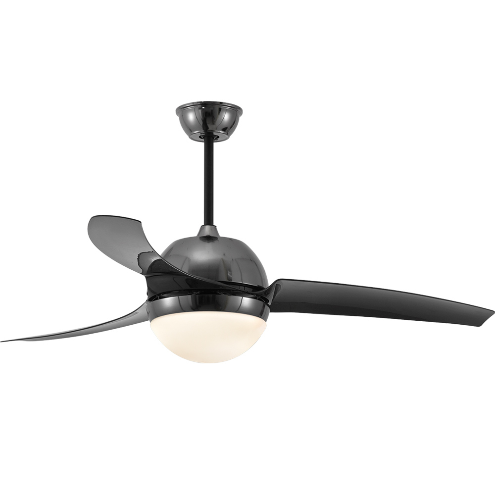 BL-2056 52" 3 Pcs Abs Black High Quality Led Ceiling Light Fan